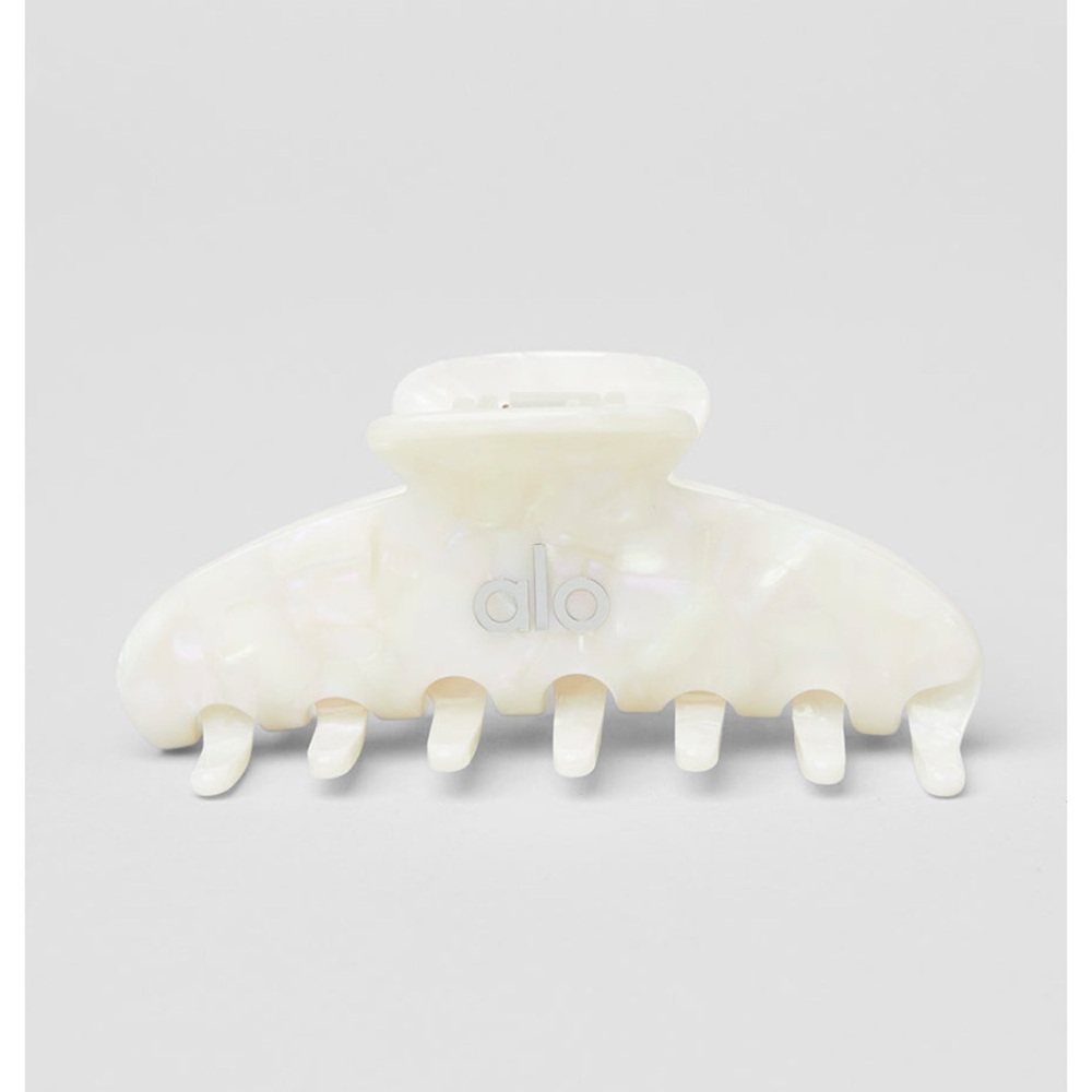 ALO Yoga White Pearl Hair Claw Clip